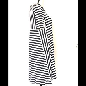LOFT Striped Casual Dress Sz M